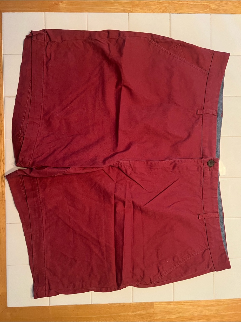 Chaps Men’s Maroon Flat Front Shorts